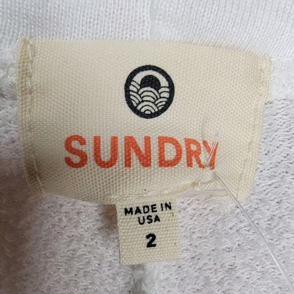 SUNDRY Lovers Graphic Sweatshirt Multicolor White Terry Sporty Women's Cozy Top - Picture 12 of 16